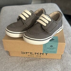 Sperry Kids Tan Canvas Sneakers